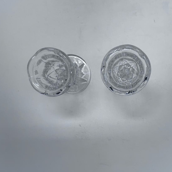 Clear‎ Cut Crystal Candleholders Made in Germany Set of 2   3" Tall x 2" Wide - Picture 4 of 6